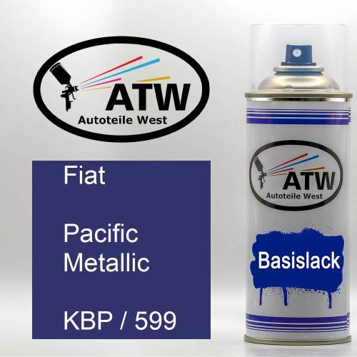 Fiat, Pacific Metallic, KBP / 599: 400ml Sprühdose, von ATW Autoteile West.